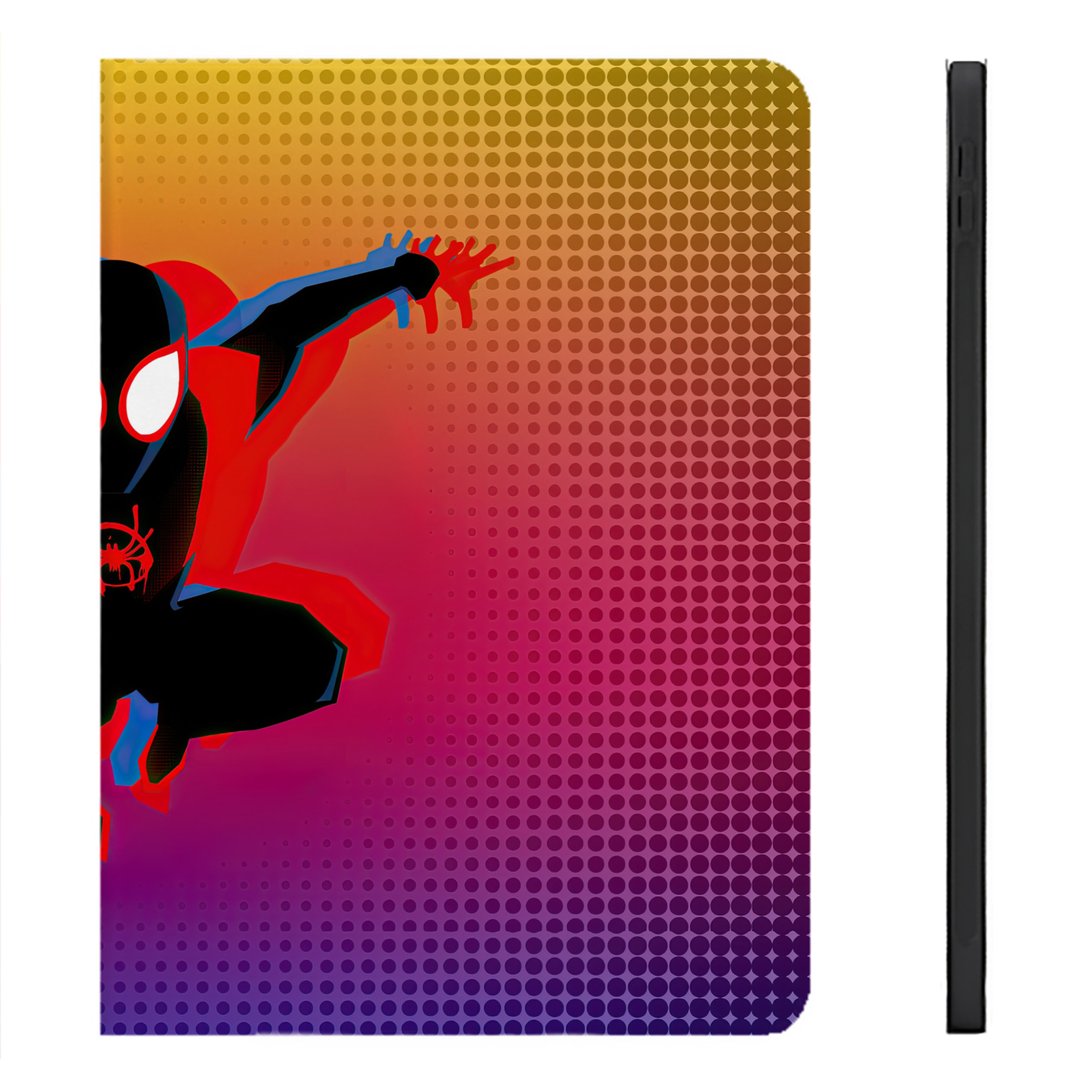 （画像用） Spider Man スパイダーマン IPadケース ペンホルダー付き ブックスタイルデザイン
